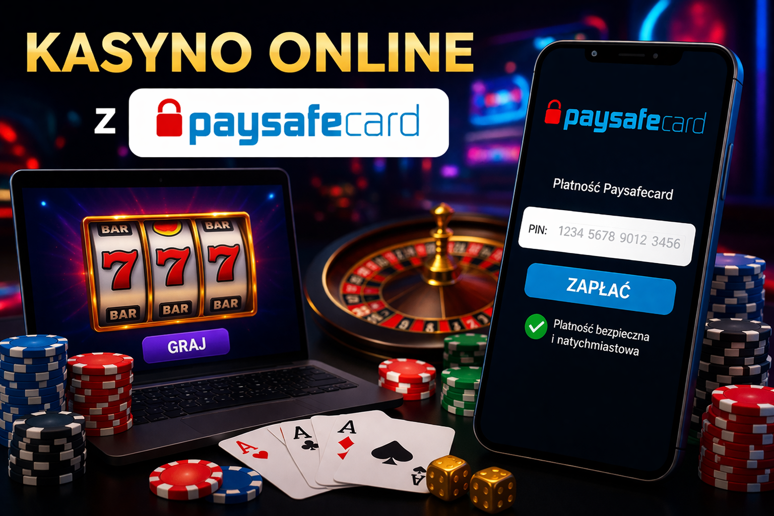 Kasyno online z Paysafecard