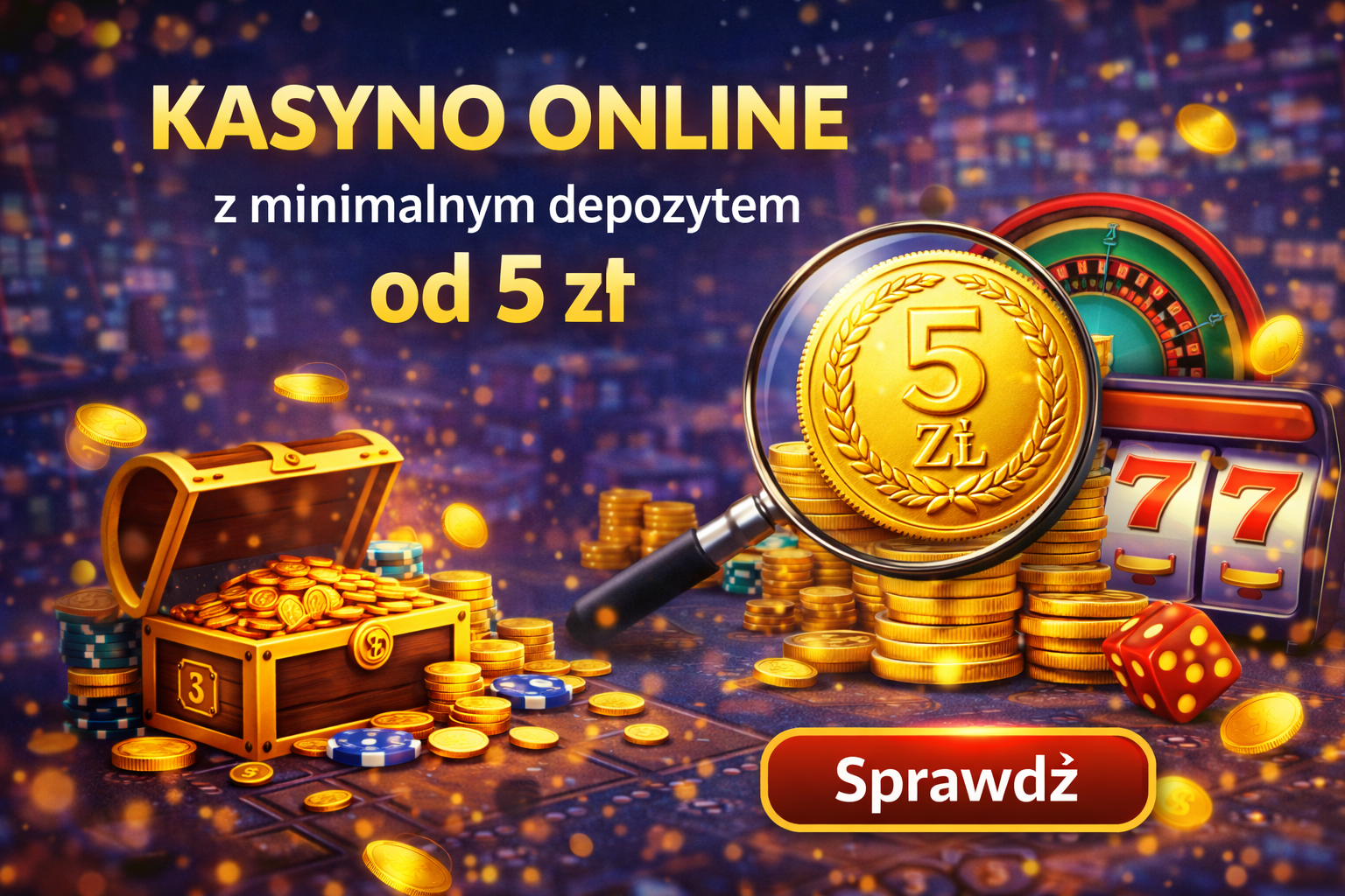 kasyna z depozytem 5 zł